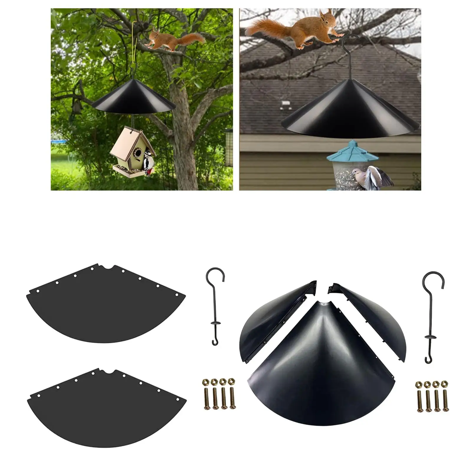 Squirrel Baffle Wrap Around Guard Baffle for Outside Bird Lovers Garden Bird Feeder