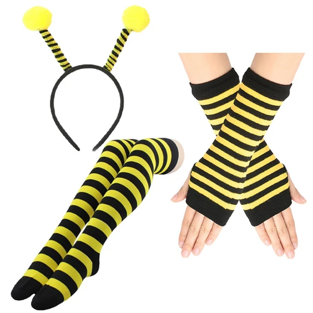 Set Costume ape orecchie da ape gonna Tutu occhiali Oversleeve, calzini Kit  Costume fantasia animale accessori per Cosplay di Halloween - AliExpress