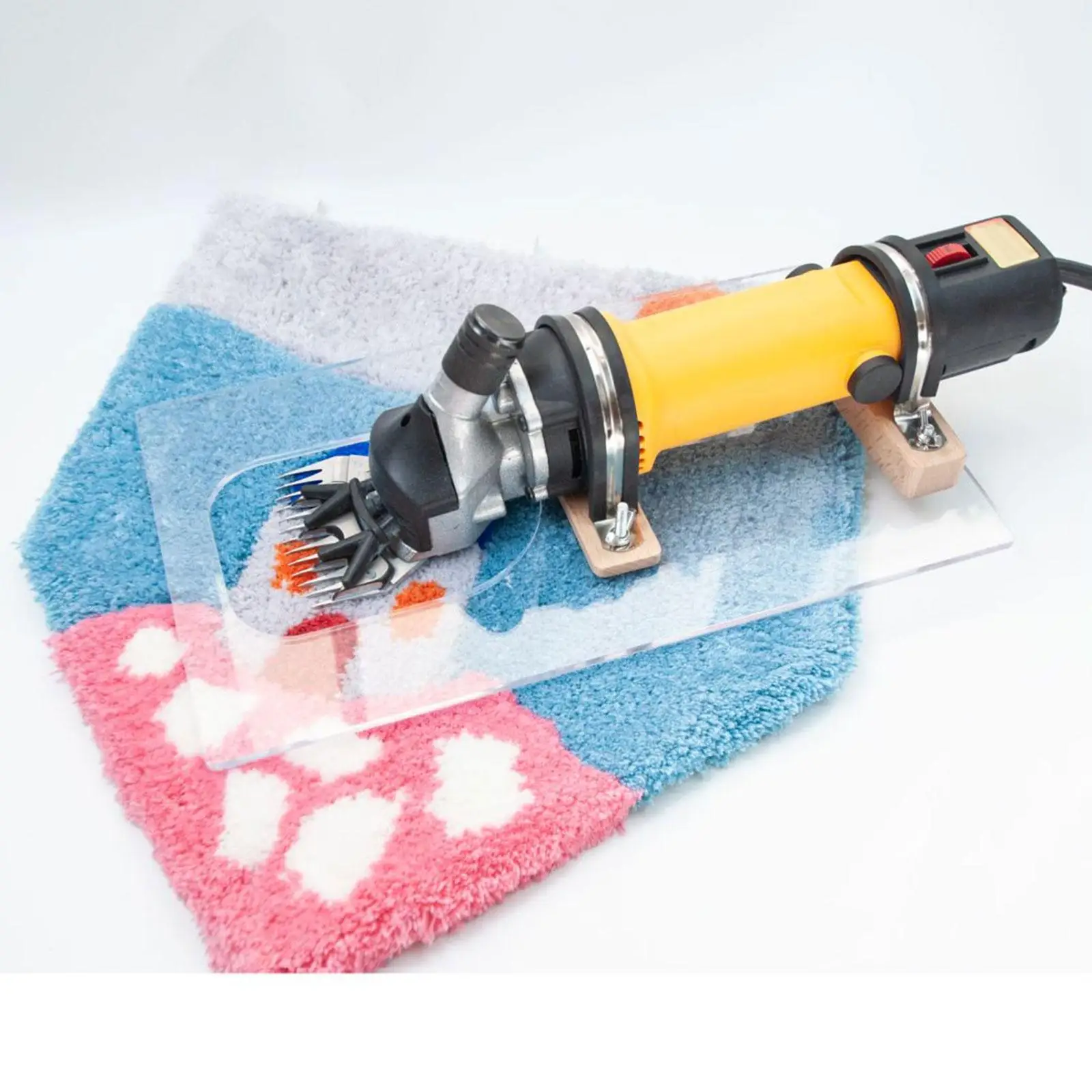 Carpet Clipper Base Easy Installation for Wool Scissor Cutting Carpet Trimmer Cut Shearing Fur Machine Base for Carving Rug