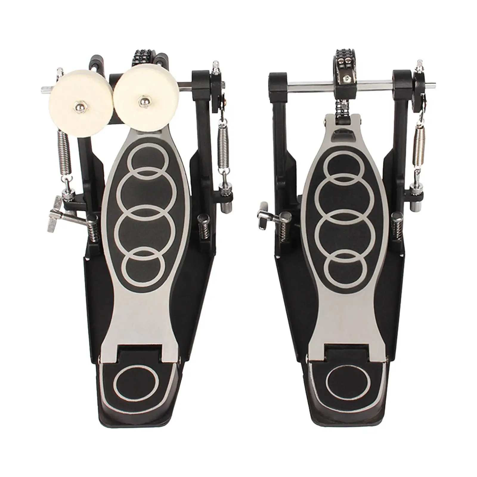 Dual Pedal Two Chain Drive Percussion Hardware Twin Drum Pedal for Drummers Electronic Drum Lovers Jazz Drums Kick Drum Set
