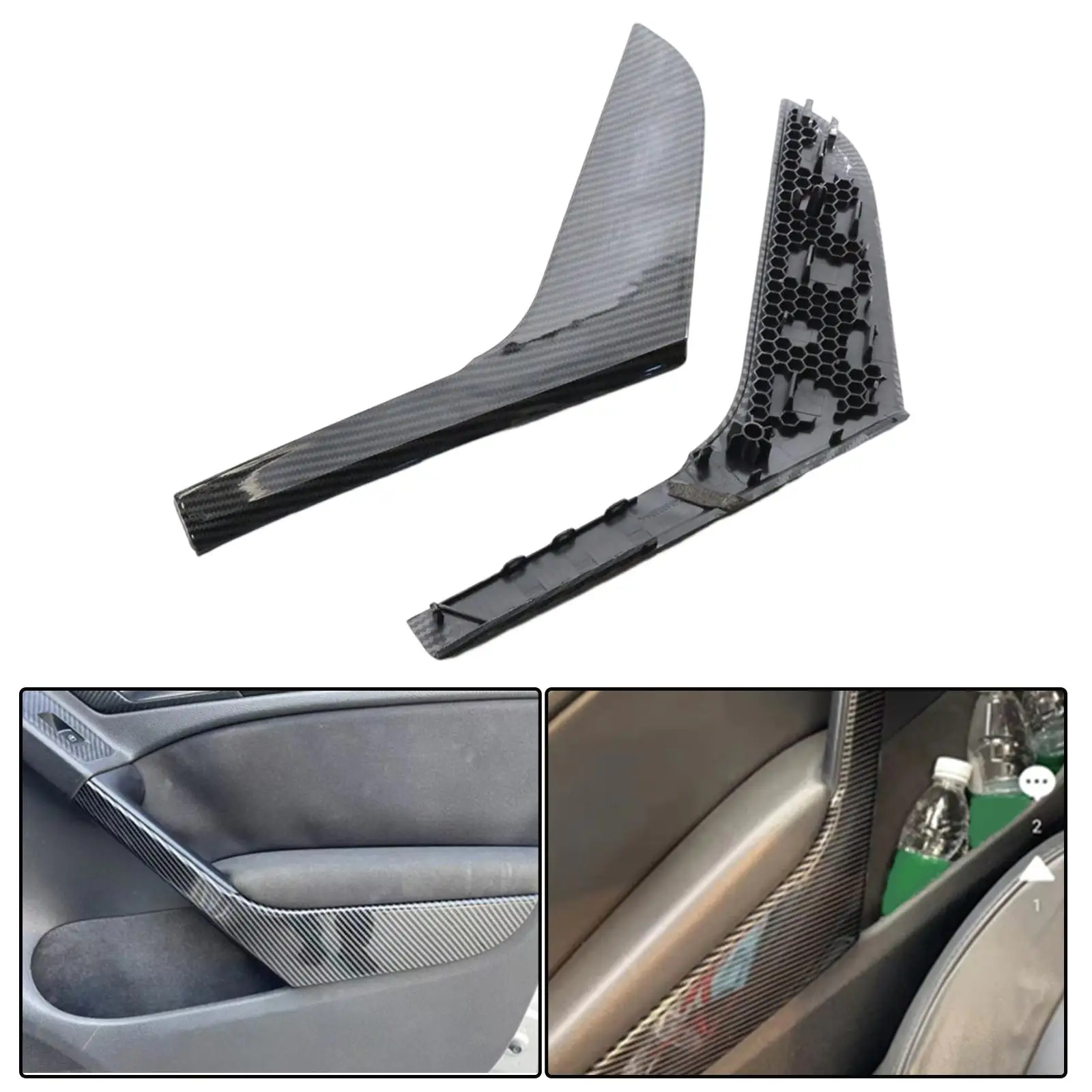 2 pieces Car Inner Door Armrest Handle  5K4868039A 5K4868040A Left Right for  Golf MK6 Replacement
