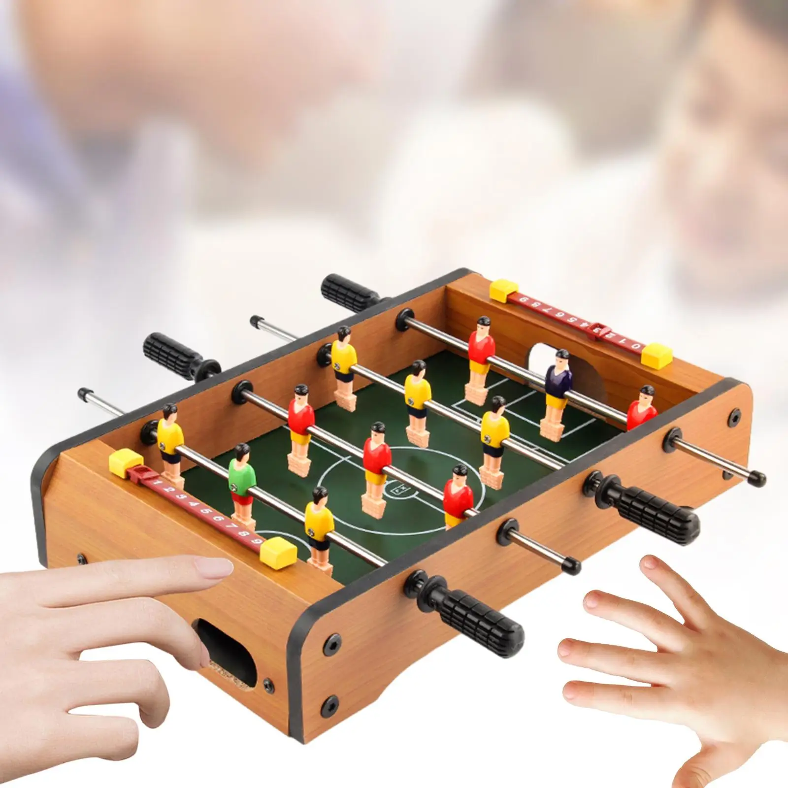 Tabletop Foosball Table Portable Recreational Hand Soccer for Adults Kids