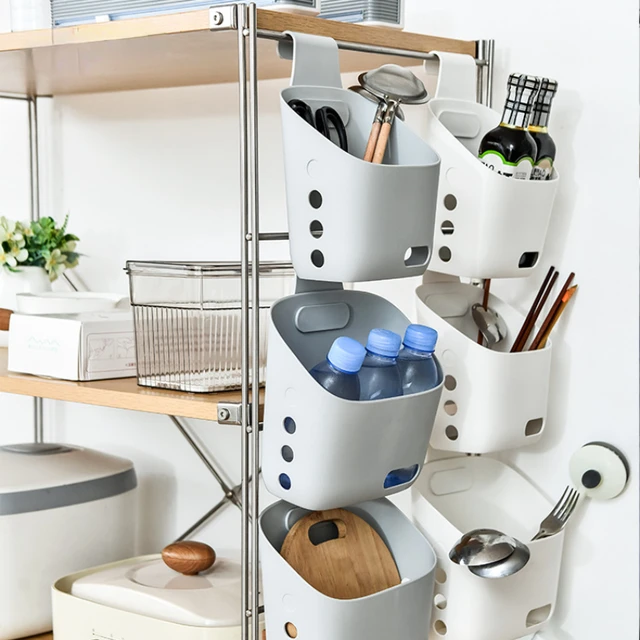 Plastic Basket Bathroom Hanging Shower  Hangable Storage Basket Bathroom -  Storage - Aliexpress