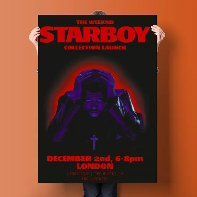 The Weeknd Album Canvas Art, The Weeknd Poster, The Weeknd Singer Art  Print, The Weeknd Poster, Starboy, Trilogy, Kiss Land - AliExpress