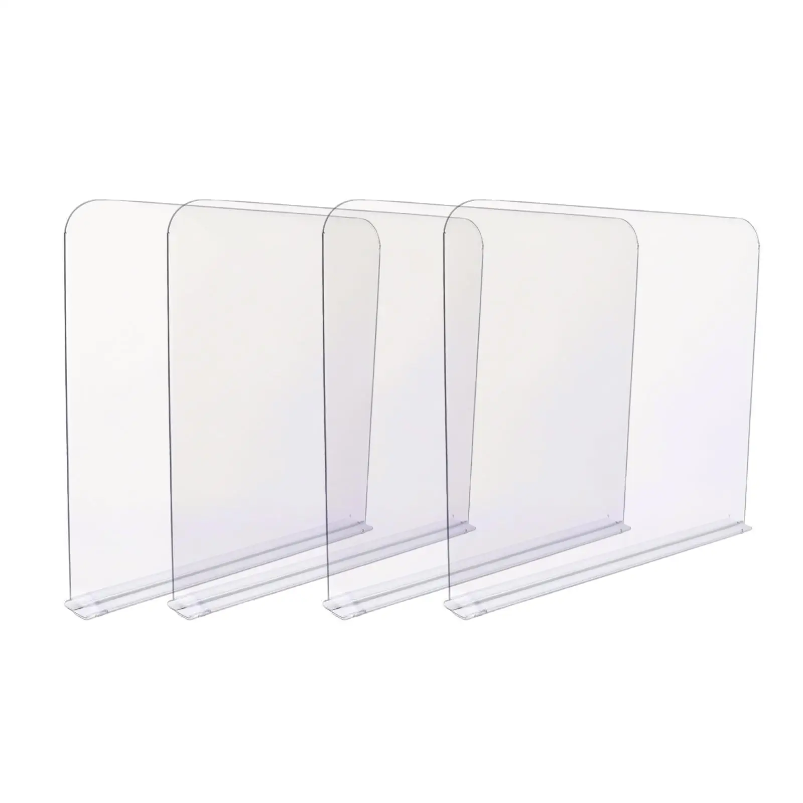 Acrylic Closet Shelf Clear Wardrobe Divider Lightweight Multipurpose Shelf Dividers for Drawers Cabinets Closet Bedroom Bookcase