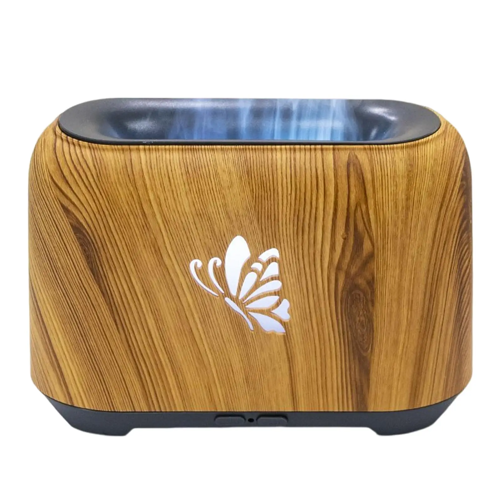 Flame Essential Oil Diffuser Aroma Diffuser Colorful Lights Simulation Flame Lamp Effect Air Humidifier for Home Office Bedroom