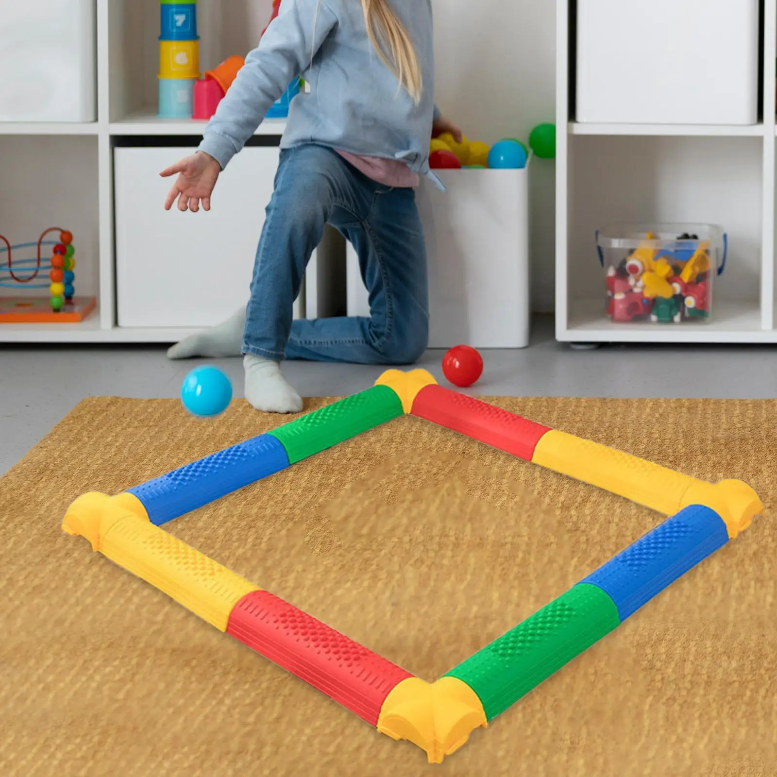 Kids Balance Beams Stepping Stones, Coordination Motor Skills for Boys, Girls, Kids, Gifts