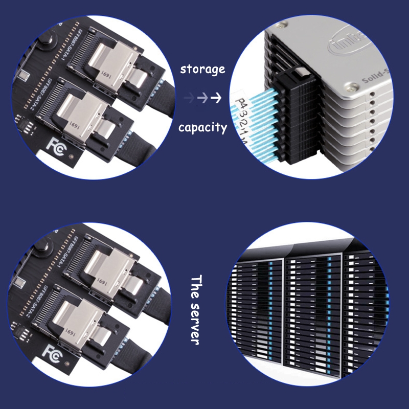 para mini controlador pcie para sff 8087