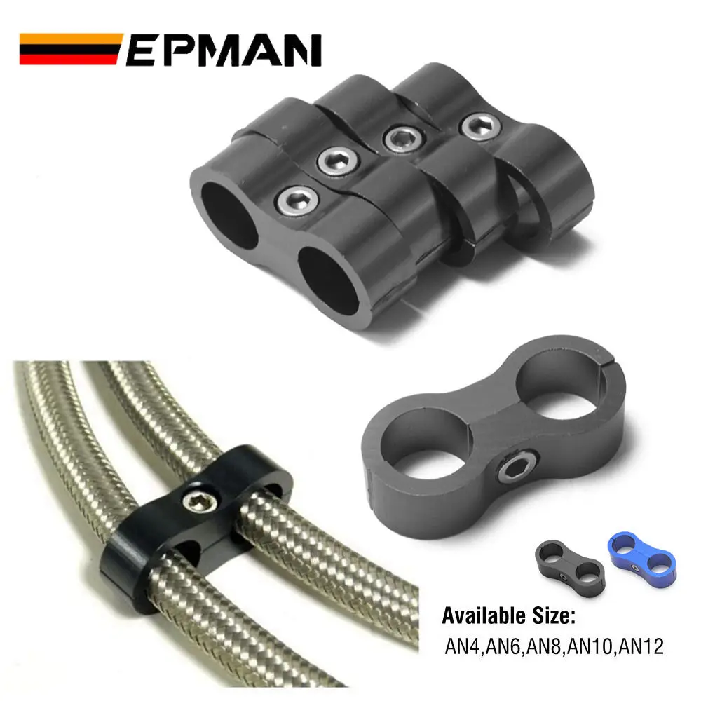 Detalle del acabado anodizado azul del separador EPMAN