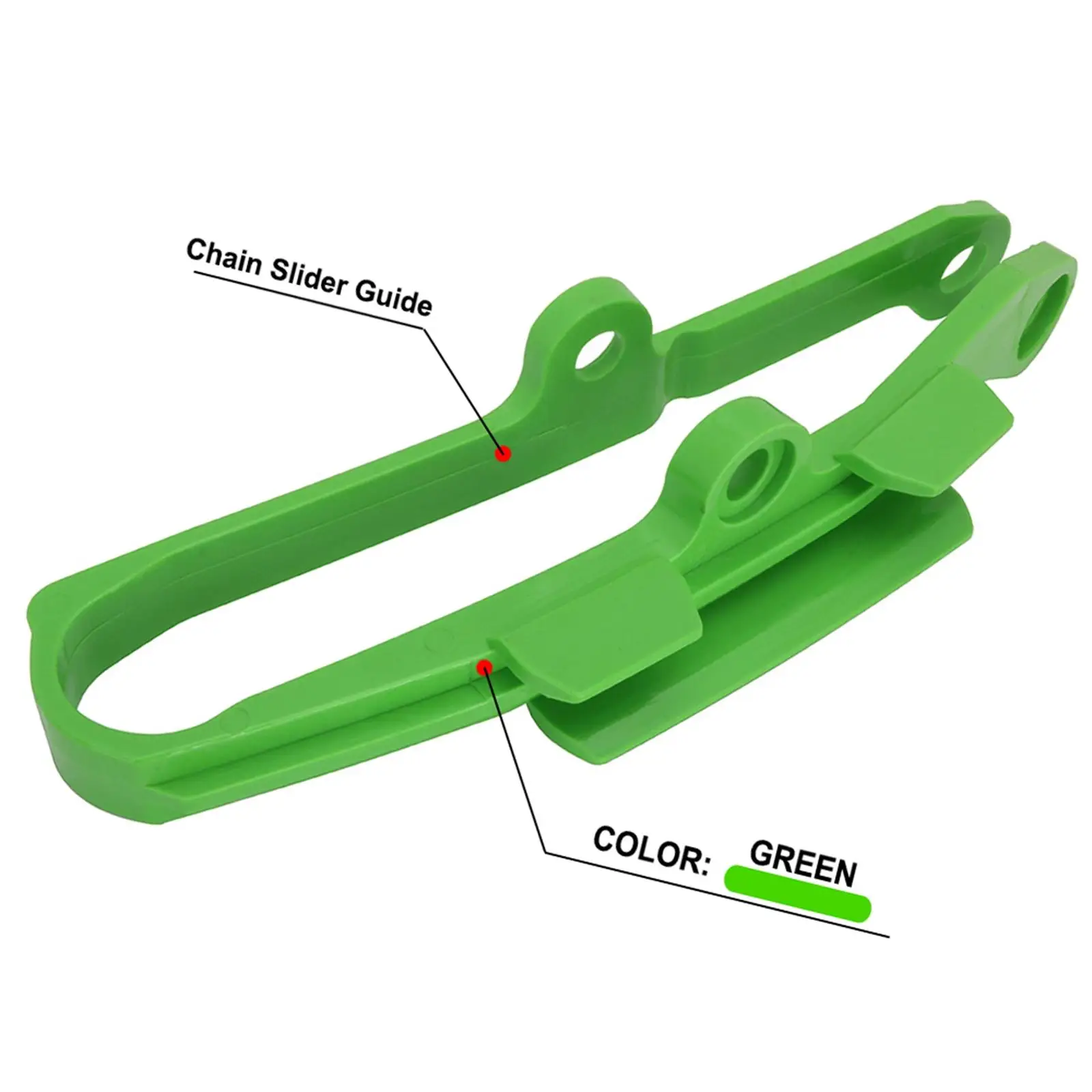 Motorcycle Chain Slider Easy Installation Hard Green Swing Arm Protector Fit for KX250F KX450F 2009-2016 Motorcycle Parts