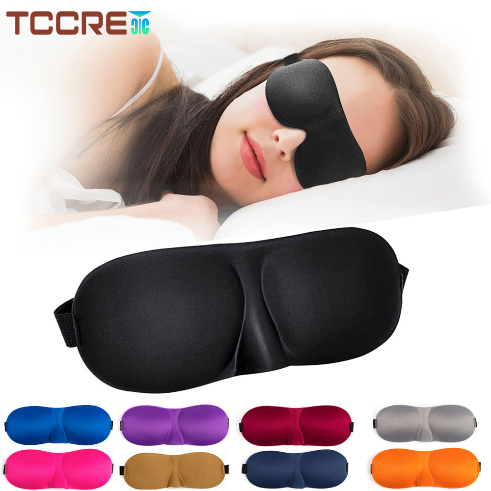 Best of 1Pcs Travel Black Eye Mask For Sleep Safe Non-toxic Soft Padded Shade Cover Rest Relax Sleeping 3D Eye Mask Blindfold Reviews & Tips