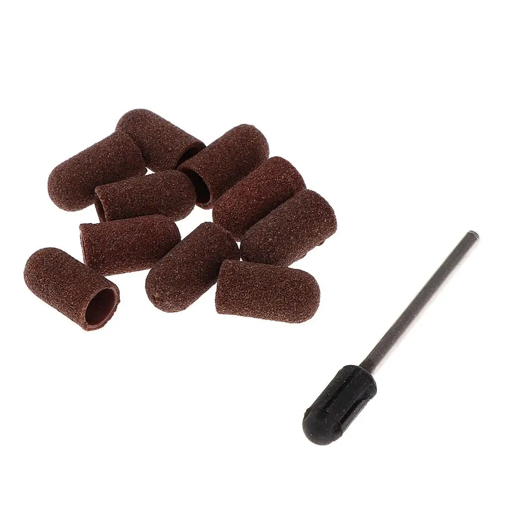 10pcs ing Bands with a Supporter Roller Axis  Grit For manicure Pedicure  Machine