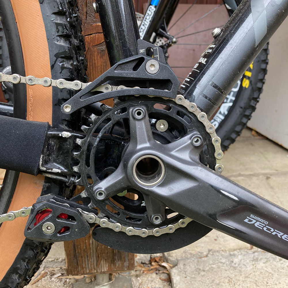 ZTTO Fahrradkettenführung ISCG03 ISCG05 BB Mount Kettenschutz MTB DH AM Kettenführung Kettenblatt 32-38T 1x System Kettenblatt – Detail 1