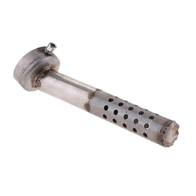 160mm Long Motorcycle Exhaust Can   Angled Baffle 48mm