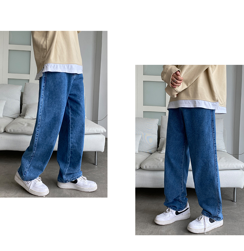 Title 8, 2024 New Streetwear Baggy Jeans Men Korean Fash...