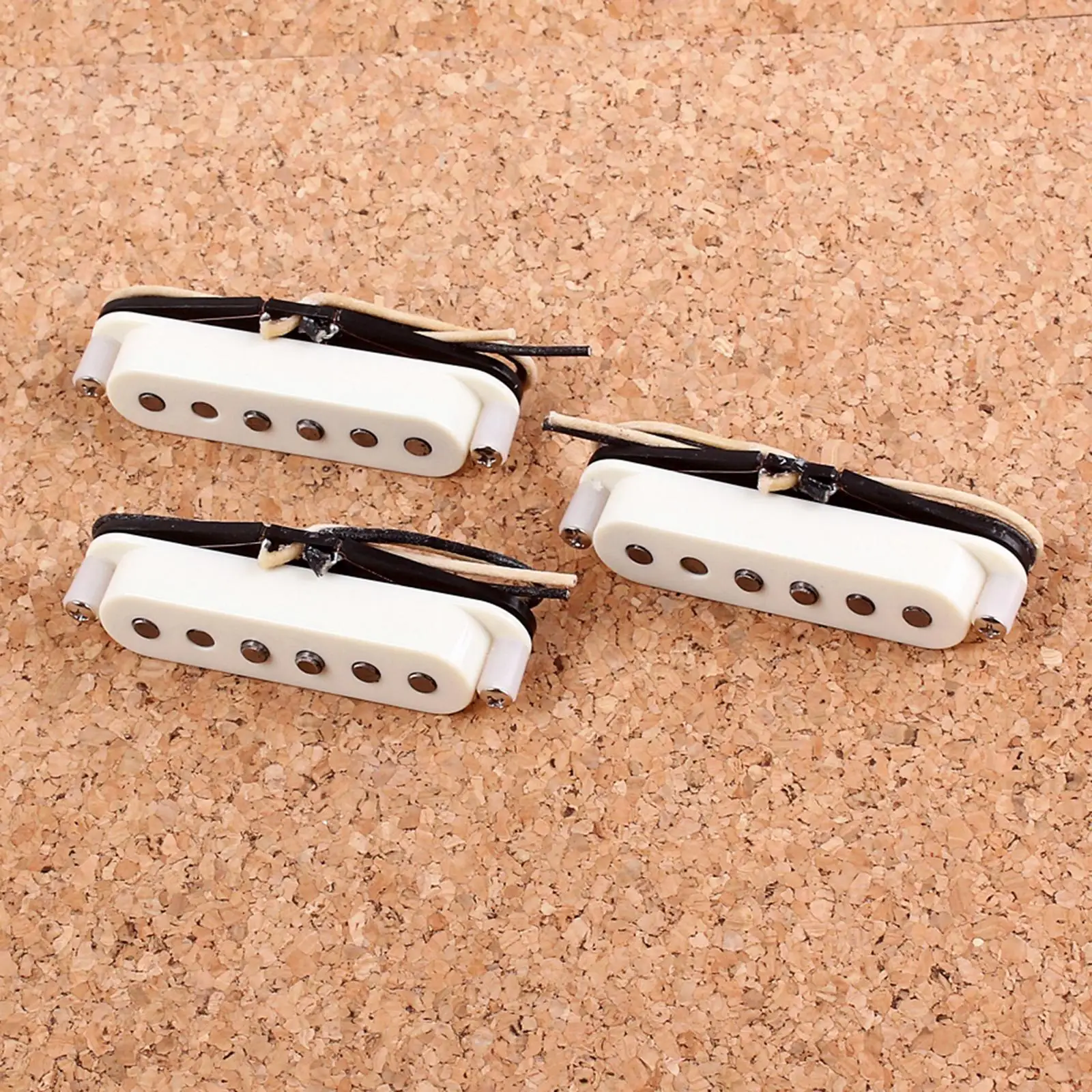 3 Pieces Silicone Guitar Pickup Set Guitar Replacement accessories including Neck Pickup, Middle and Bridge Pickup