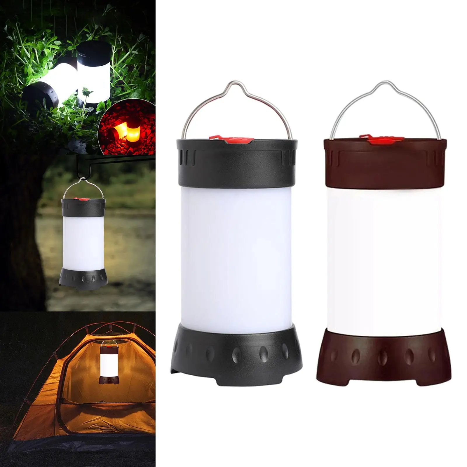 Camping Lantern Hanging Lights LED Light Rechargeable with Hook Dimmable LED Lamp for Garage Home Reading Garden Fishing