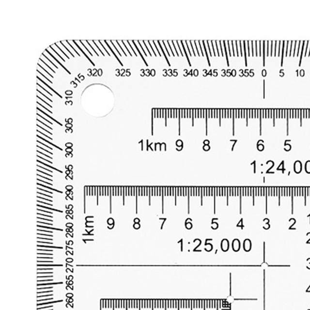 Best Map Ruler Topographical Map Ruler Topographical Gauge 1:50000 Map Coordinate ...