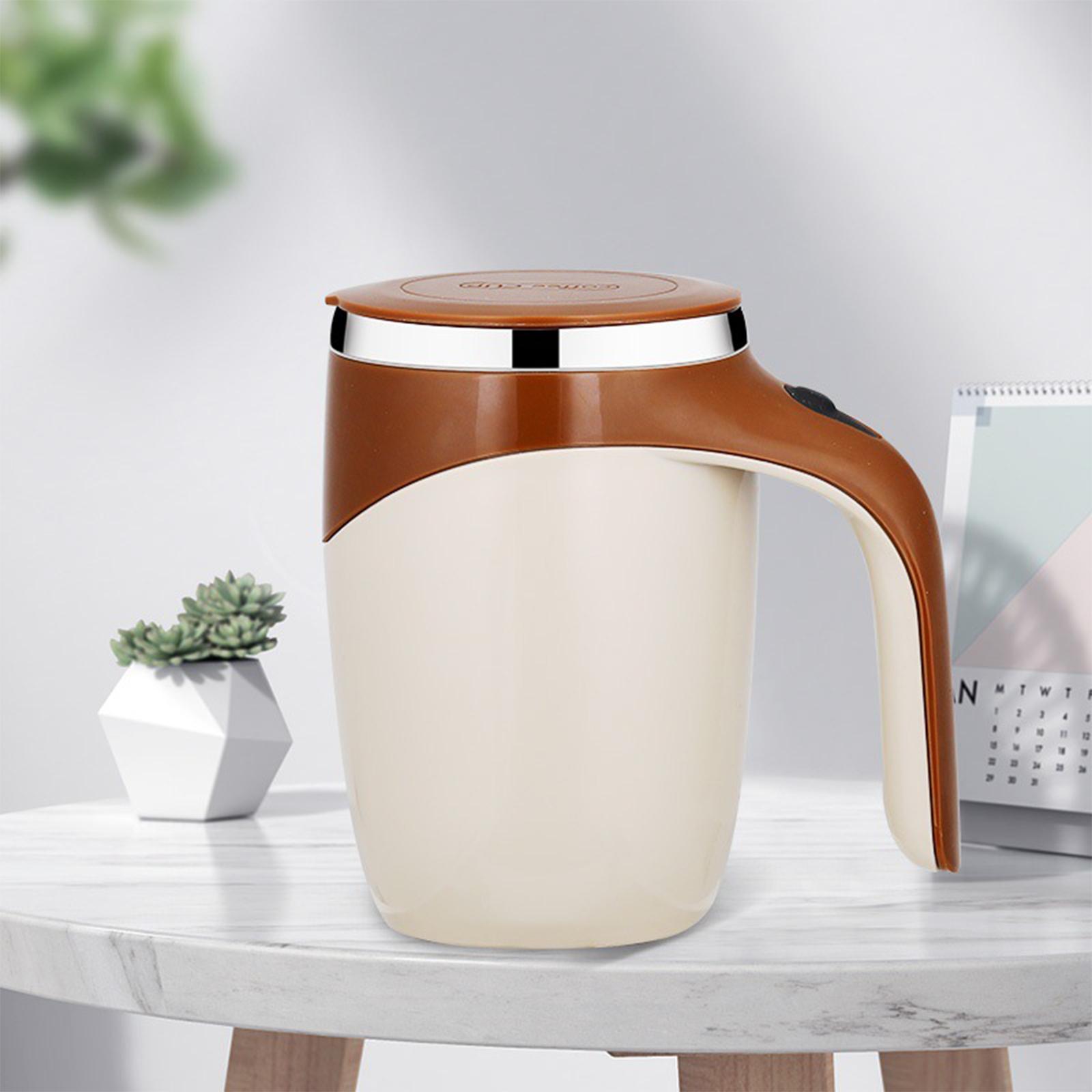 Self Mixing Coffee Mug Magnetic Rotating 380ml  Mixer Cup for Home Coffee/Tea/Hot Chocolate/Milk Mug Christmas Birthday Gift