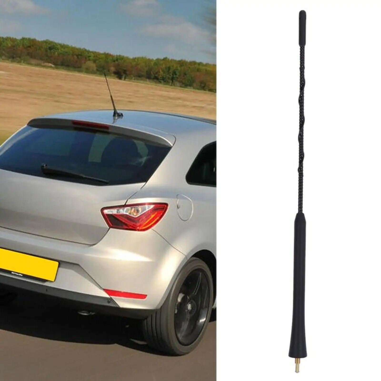 Universal Seat Short Rod Antenna Exterior Parts Accessories Stereo Radio Antennas Durable Mast Whip Antenna Fits for Leon 1M 1P