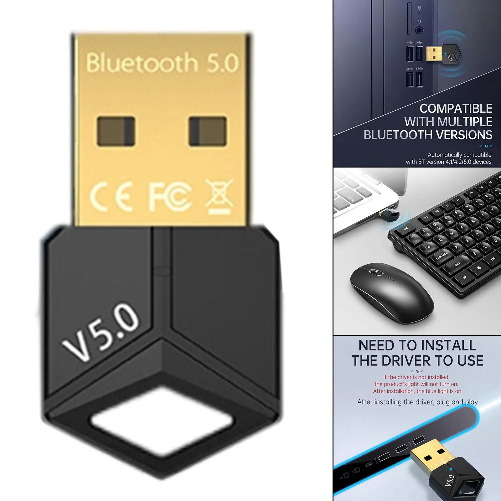 USB 5.0 Adapter RTL8761B Chip 3Mbps Plug , Transmitter ,Connector Voice Adapter for Printer Smartphone