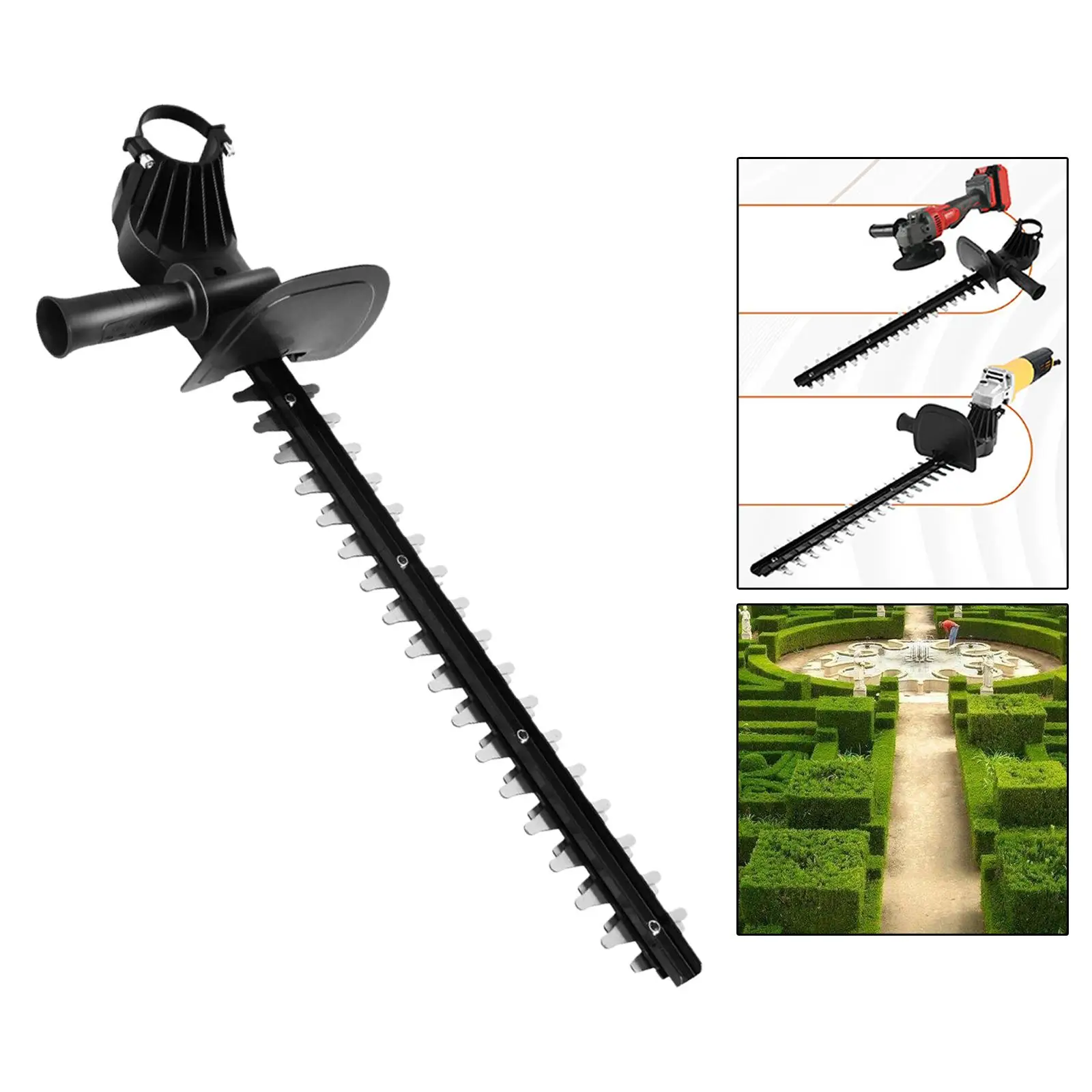 61.5cm Length Durable Double Edged Sharp Blade Hedge Trimmer Blade for Garden Modeling Flat or Spherical Pruning Shrubs