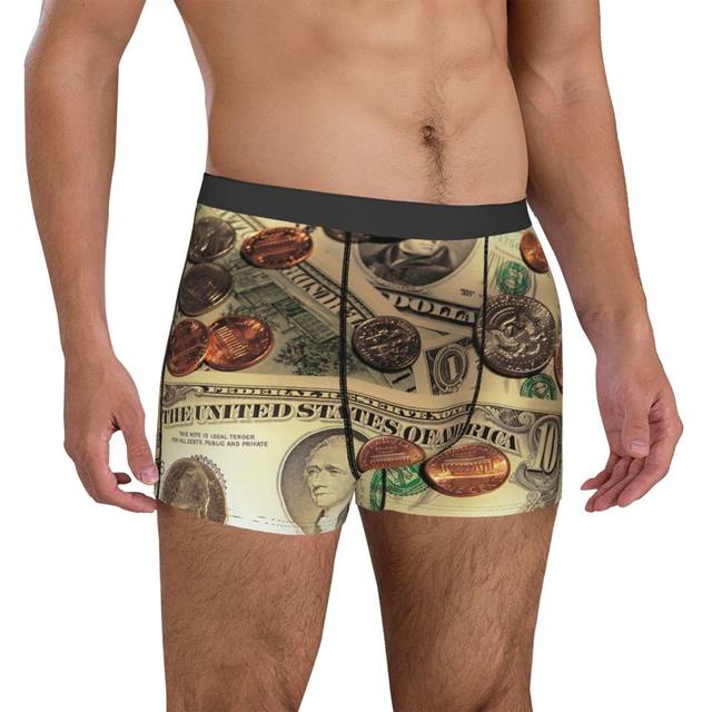 Vintage Dollars Banknotes Men Underwear Boxer Briefs Shorts Panties Sexy  Mid Waist Underpants for Male S-XXL - AliExpress