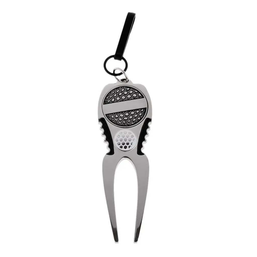  Clip On Golf Divot Tool with  Marker Pitch Fork Repair Tool Random Color
