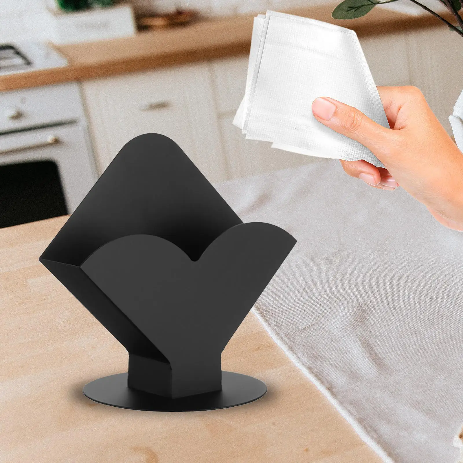 Tissue Dispenser Paper Napkin Holder for Kitchen Hotel Countertop Vanity