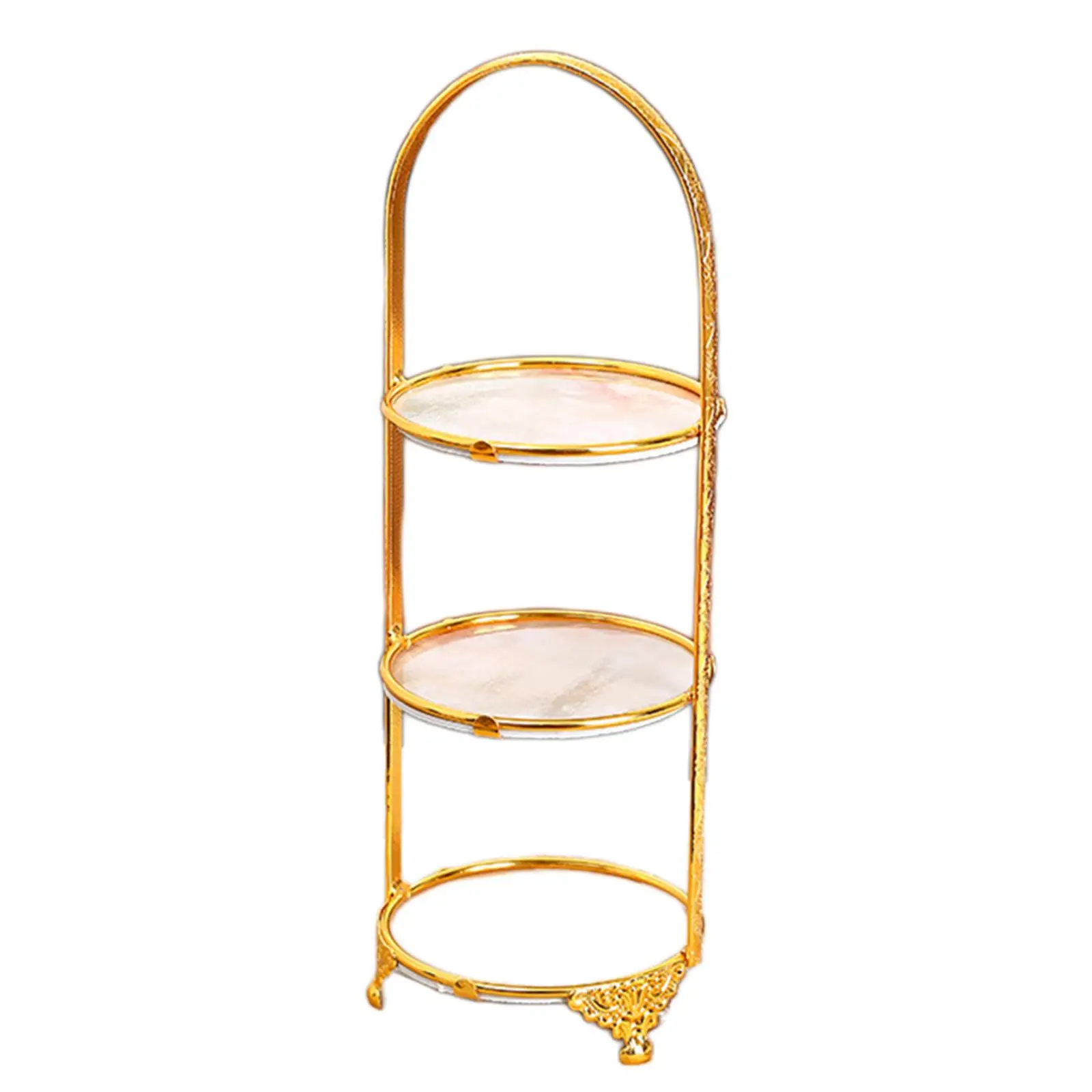 Iron Cake Stand Decor Serving Tray Antique Display Stand Cupcake Holder for Banquet Afternoon Tea Pastry Cookies Candy