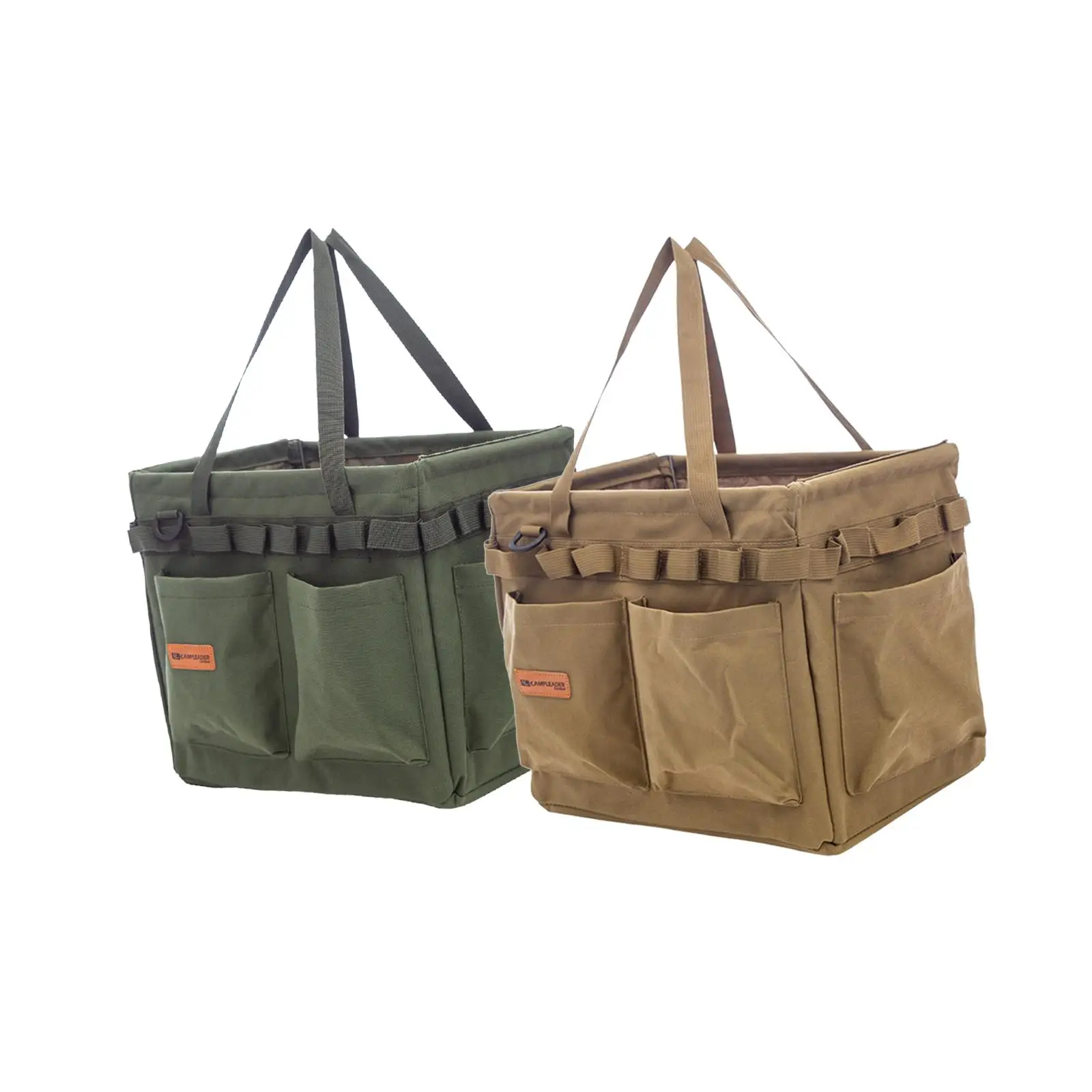 Multifunctional storage bag for outdoor tools, foldable package