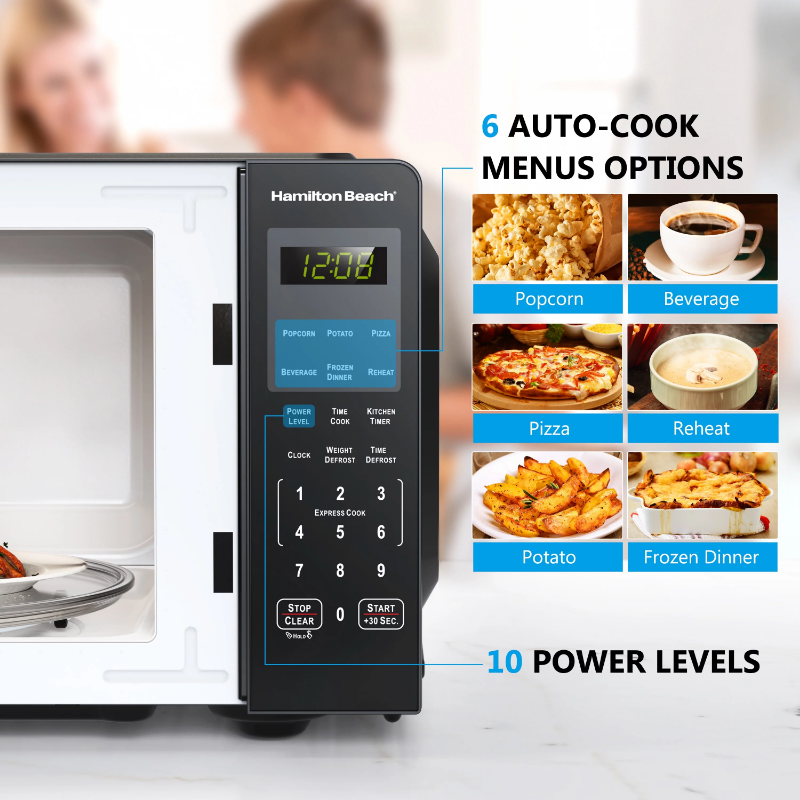 Title 3, 0.9 Cu ft Countertop Microwave Oven, 900 Watts,...