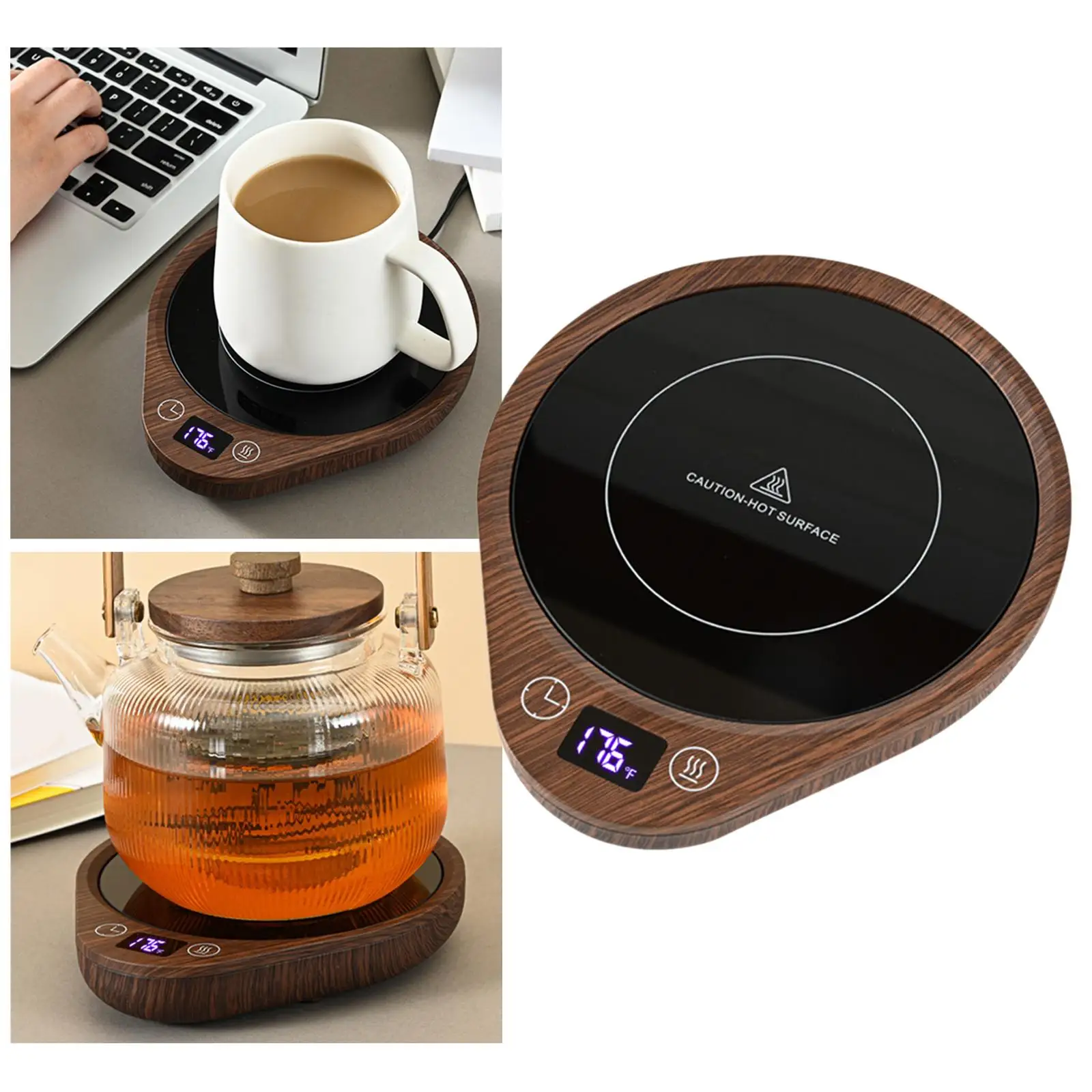 Electric Cup Heater Pad with EU Plug Drinks Milk Heating Tray Drinks Milk Heating Pad Tea Coffee Heater Pad for Milk Espresso