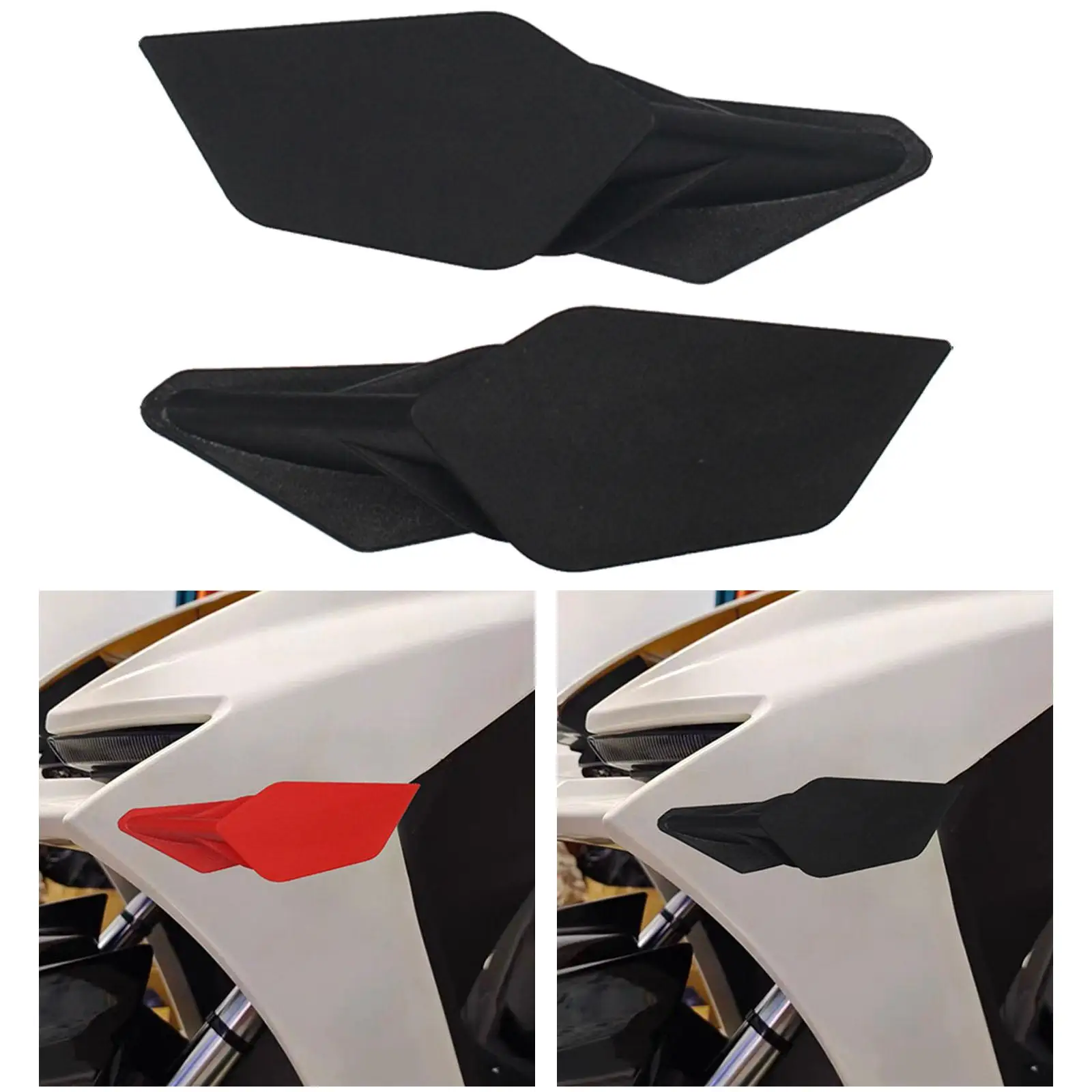 2 Pieces Motorcycle Scooter Dynamic Wing Kit ABS Front Fairing Winglet Kit Fits for Honda Crf1100L 20-2021 Easy Installation