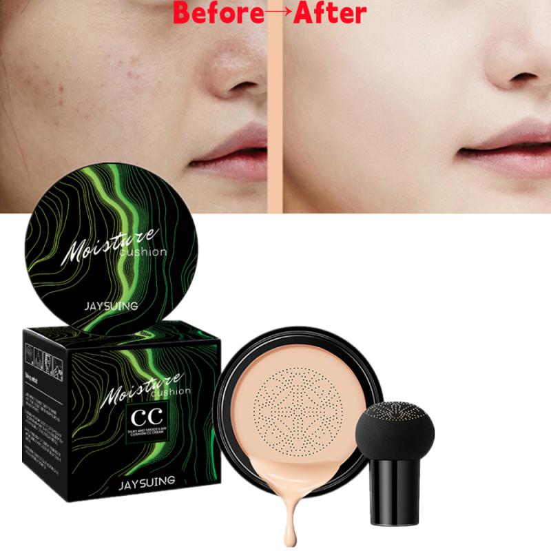 Best of Mushroom Head Concealer Air Cushion CC Cream Moisturizing Natural Repairing Isolation Long-lasting Beauty Makeup Korean Cosmetic Reviews & Tips