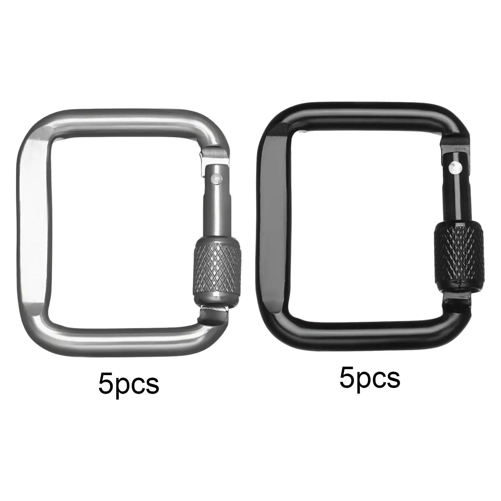 5 Pieces Carabiner Clip Anything for Mountain Travel Camping