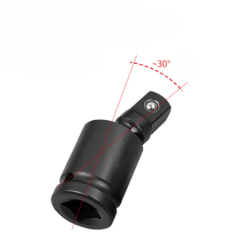 360-Grad-Drehgelenk, Luftschlag, Wackel-Steckschlüssel-Adapter, Handwerkzeug, 1/2 3/8 1/4 Gimbal-Kugel-Schlagschrauber-Adapter – Detail 6