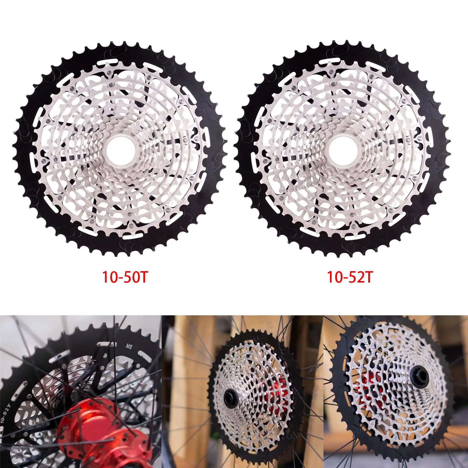 Steel Bike Cassette MTB Road Bicycle Repair Store Easy Installation Smooth 12S Freewheel for Deore M7100 M8100 Fit for M9100