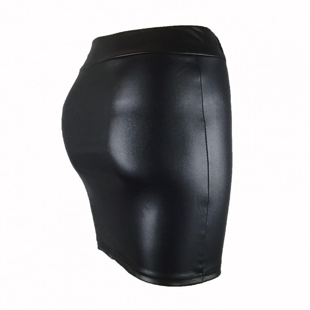 Title 14, Faux Leather Women Mini Skirt Sexy High Waist B...