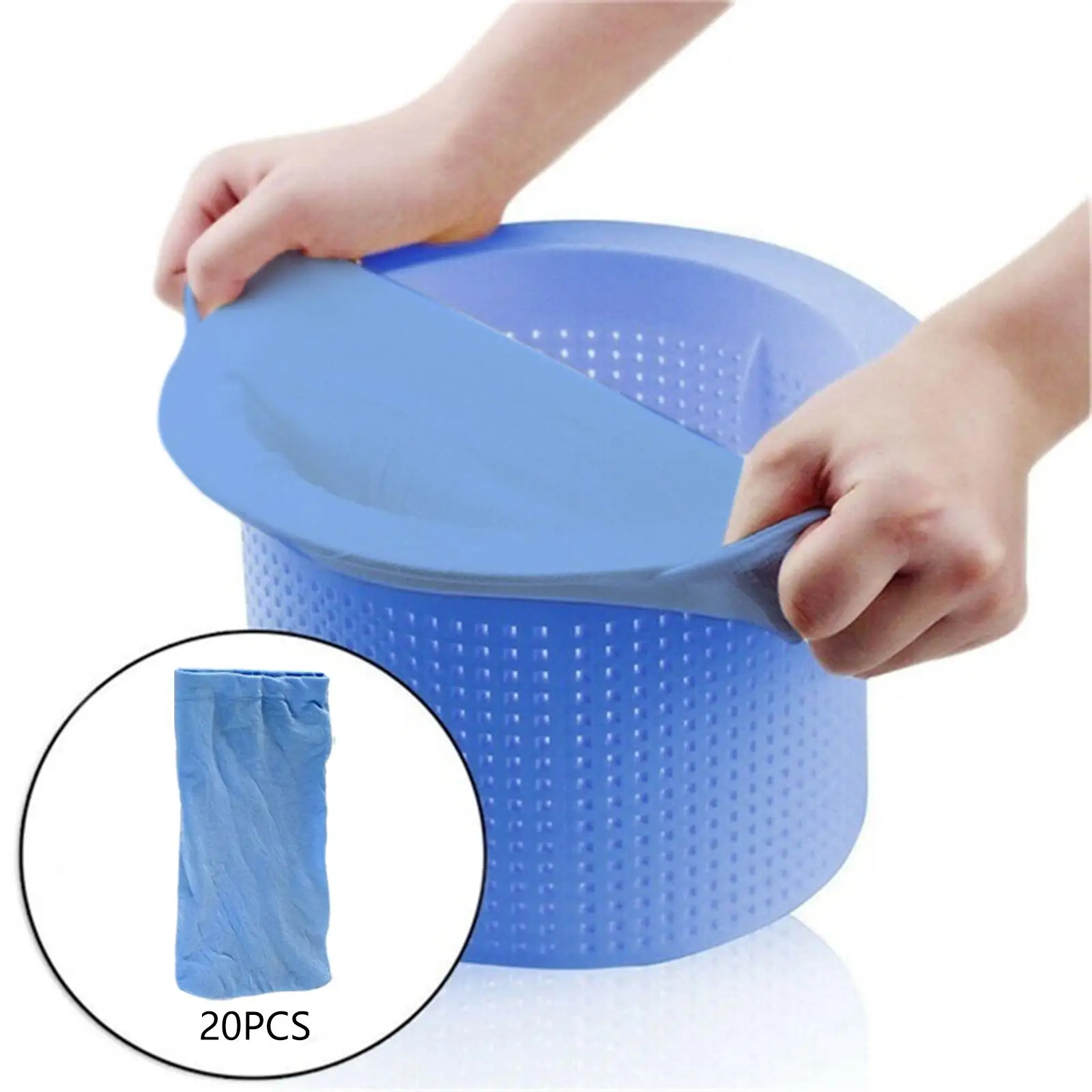 20 Pieces Pool Skimmer Socks Blue Lightweight Swimming Pool Maintenance Replace
