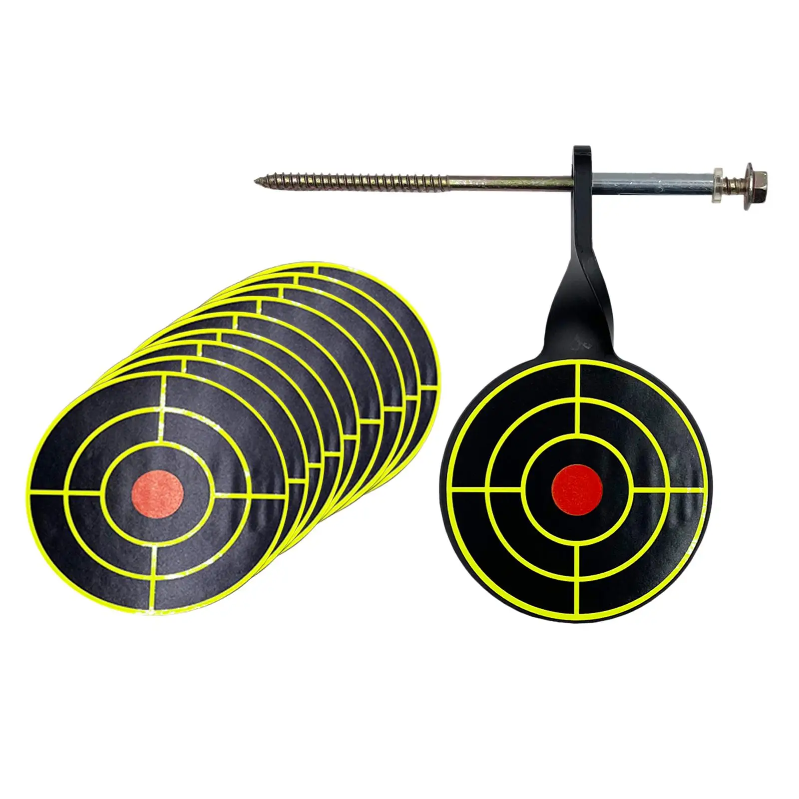 Steel Practice Target 8cm Tree Standing Target Easy Carry Rotary for Outdoor