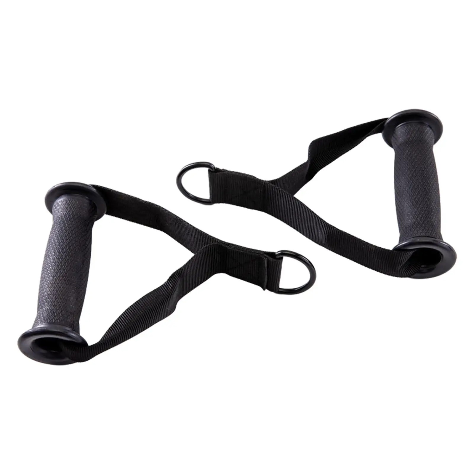 Resistance Band Handles Black for Pull Down Gym Equipment Pulley System