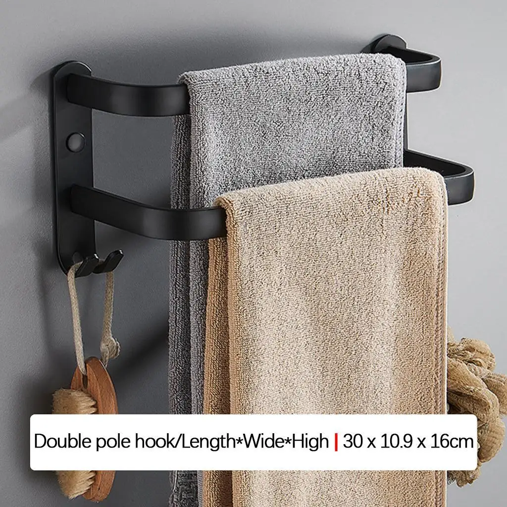 Bathroom Towel Racks, Towel Bar, Aluminum Alloy Bathroom Towel Rack Bathroom Towel Bar Holder
