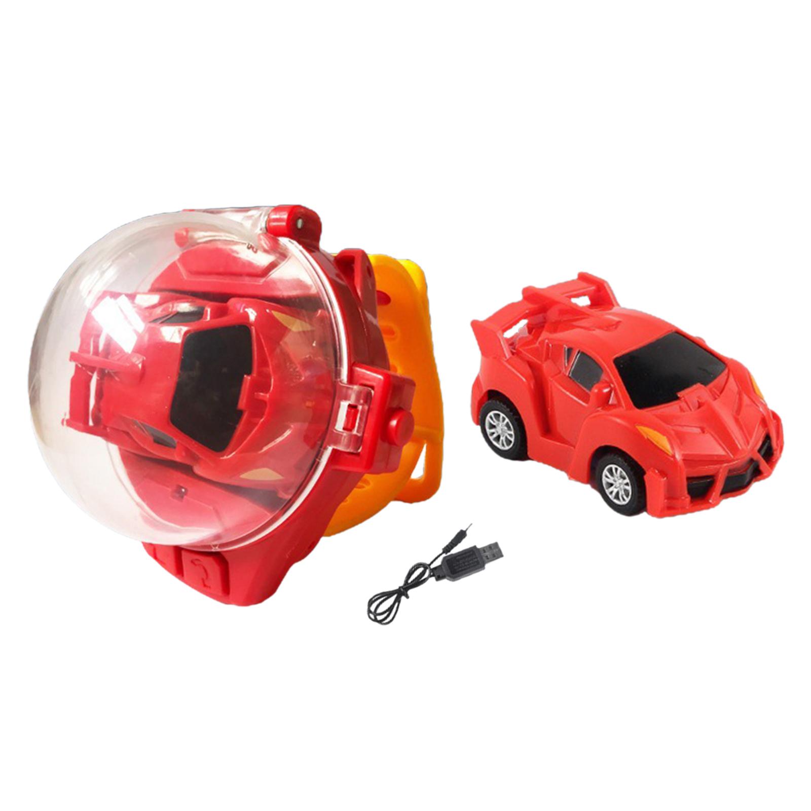 Remote Controlled Car Watch Toy Mini Cartoon RC Small Car Analog Watch for Christmas Gifts