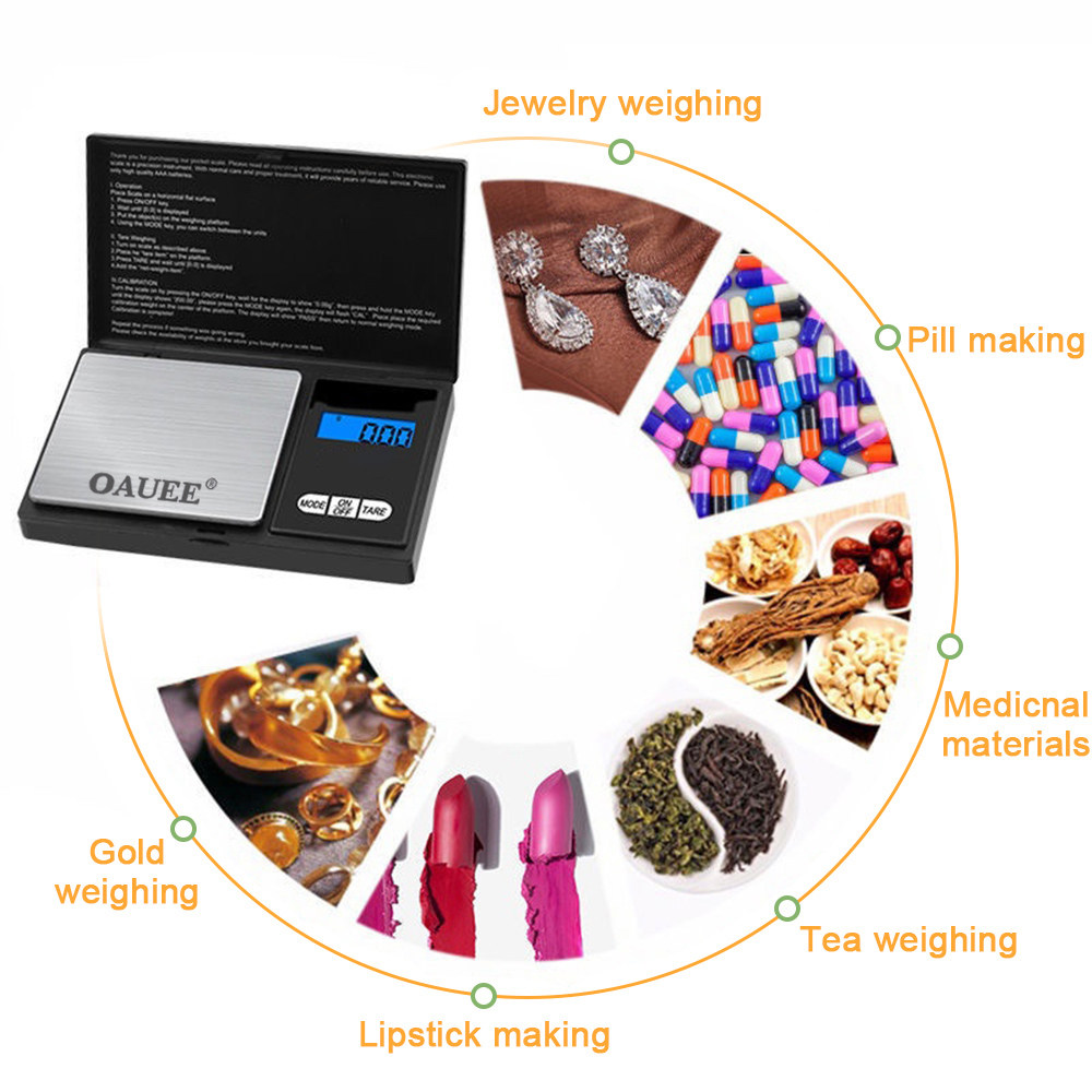 Title 5, Electronic Digital Scale High Precision Mini St...