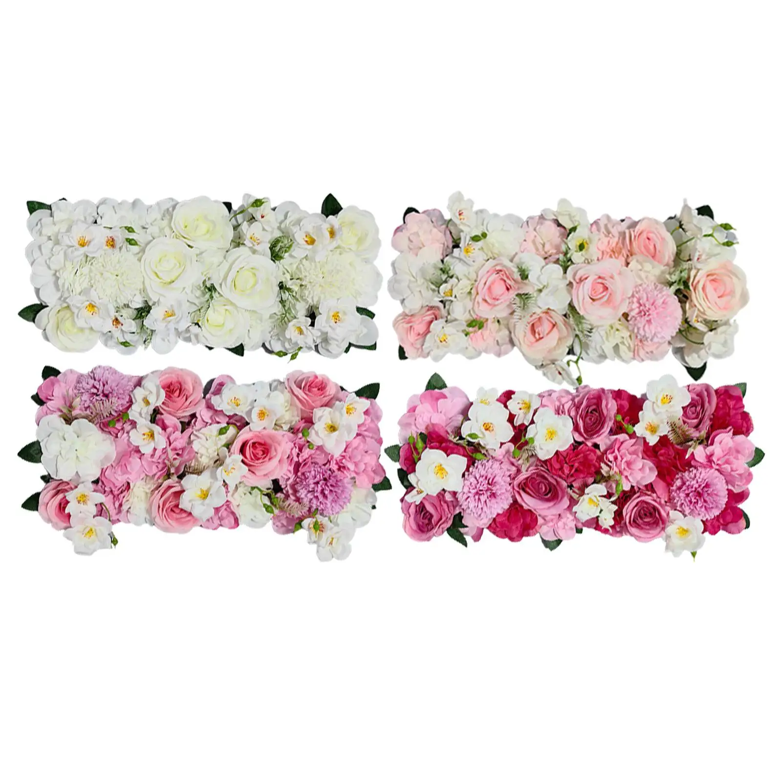DIY Arch Flower Row Flowers Panel Floral Backdrop Decor Wedding Road Cited Flowers for Event Window Party Public Area Art Hall