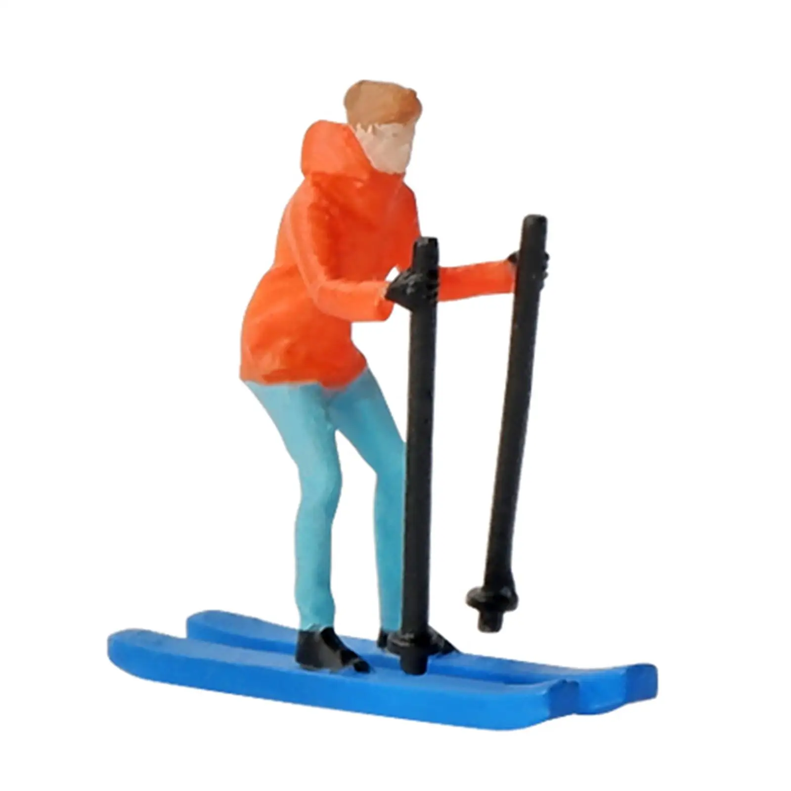 Miniature Model Skiing Figures Skier Figures for DIY Projects Diorama Layout