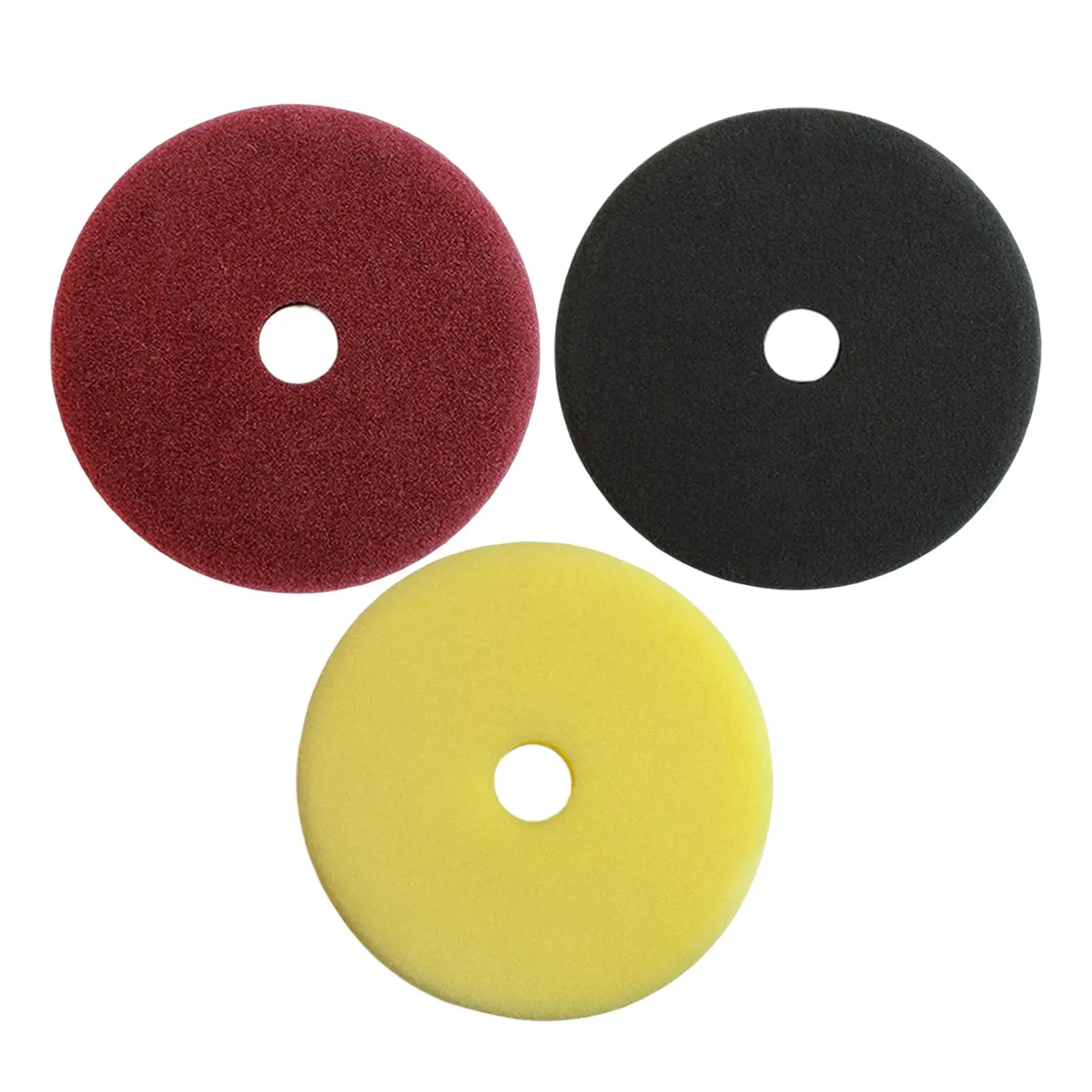 3Pcs 7 Inches car Polishing Pads Compound Buffing Sponge Pads Buffing Waxing for Car Buffer Polisher Cleaning Waxing