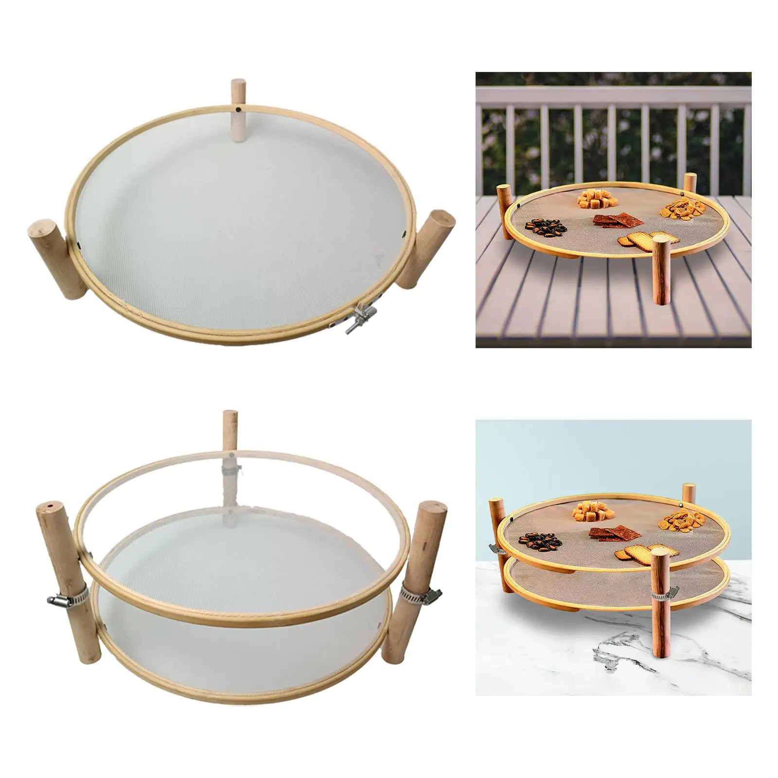 Round Pasta Drying Rack Kitchen Gadget Food Dryer Shelf Mesh Drying Net Household Dehydration Home Meat Vegetable Beef