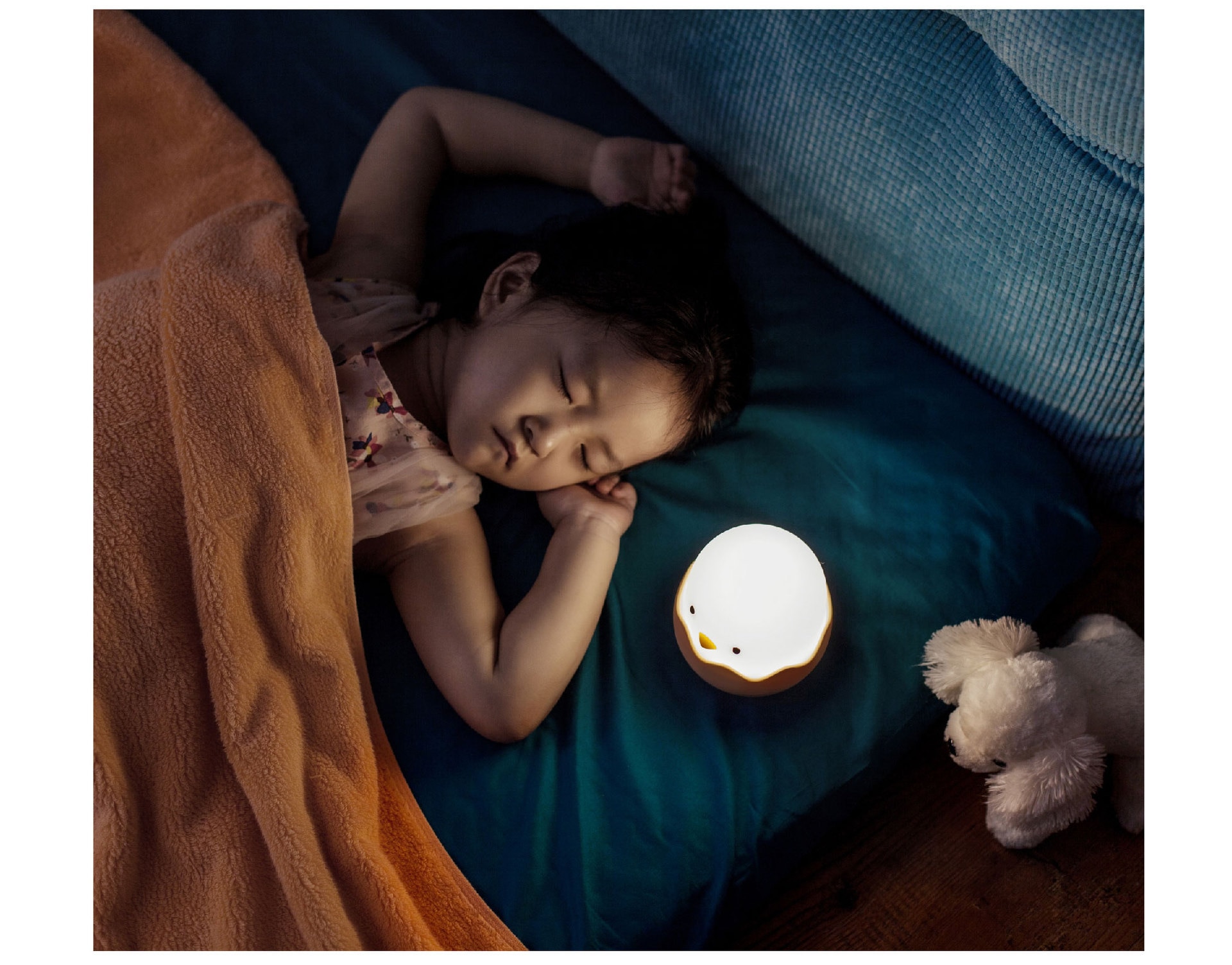 Duck Silicone Night Light for Children With Timer Usb Rechargeable Dimming Touch Lamp Sleeping Bedroom Cartoon Animal Decor Gift